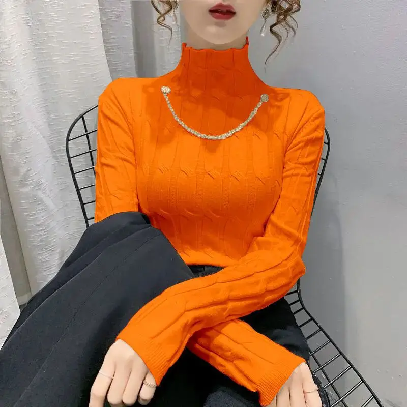 Turtleneck Sweater Female Winter Slim Knit Sweater 2023 New Style Fashion Base Shirt Autumn and Winter Long Sleeve Top
Turtleneck Sweater Female Winter Slim Knit Sweater 2023 New Style Fashion Base Shirt Autumn and Winter Long Sleeve Top