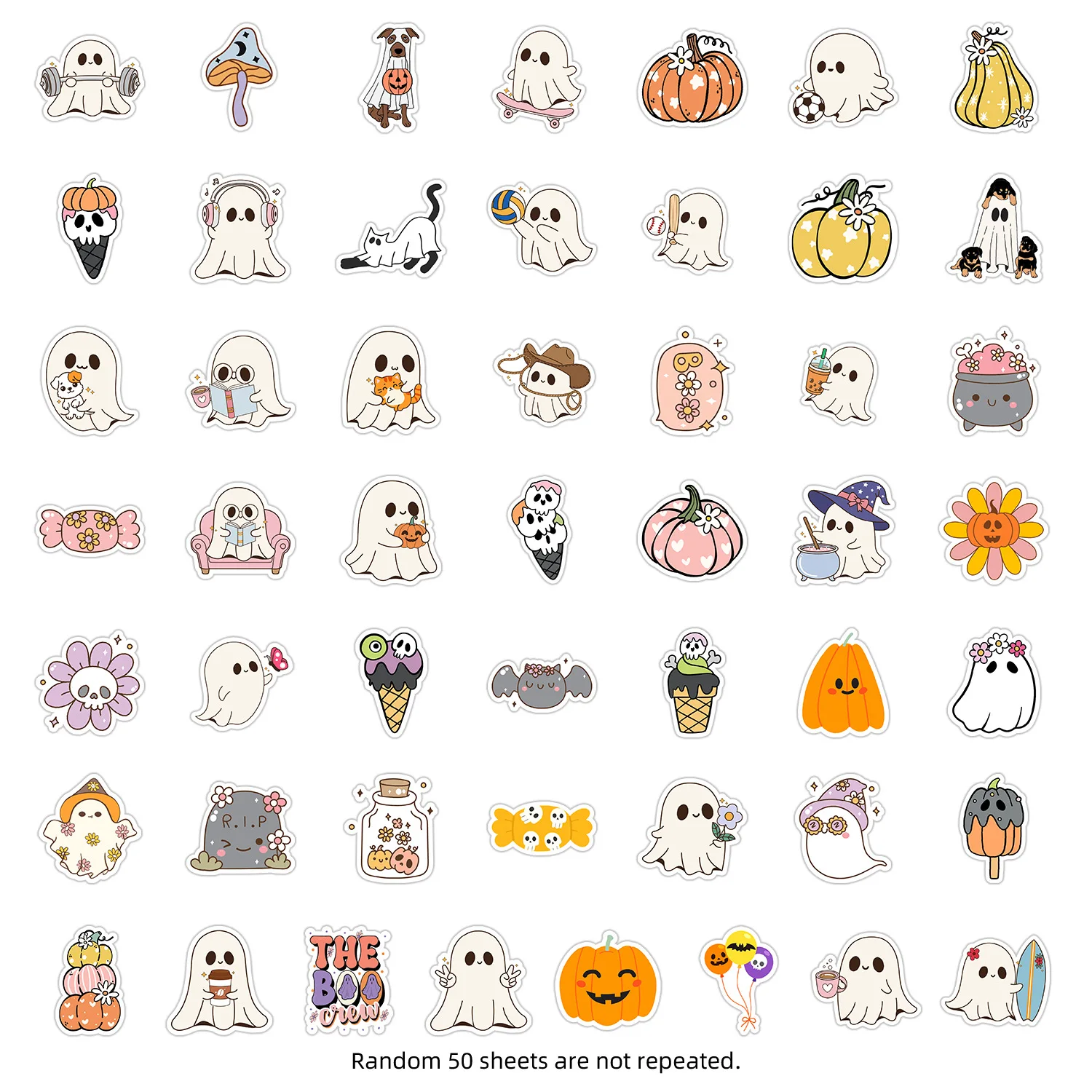 10/50PCS Halloween Cute Ghost Doodle Sticker Mobile Water Cup Decoration Cartoon Halloween Waterproof Sticker Toys Gifts
10/50PCS Halloween Cute Ghost Doodle Sticker Mobile Water Cup Decoration Cartoon Halloween Waterproof Sticker Toys Gifts