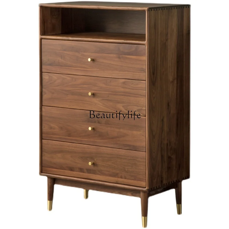 Black walnut bedroom living room Nordic solid wood bucket cabinet light luxury simple storage locker
Black walnut bedroom living room Nordic solid wood bucket cabinet light luxury simple storage locker