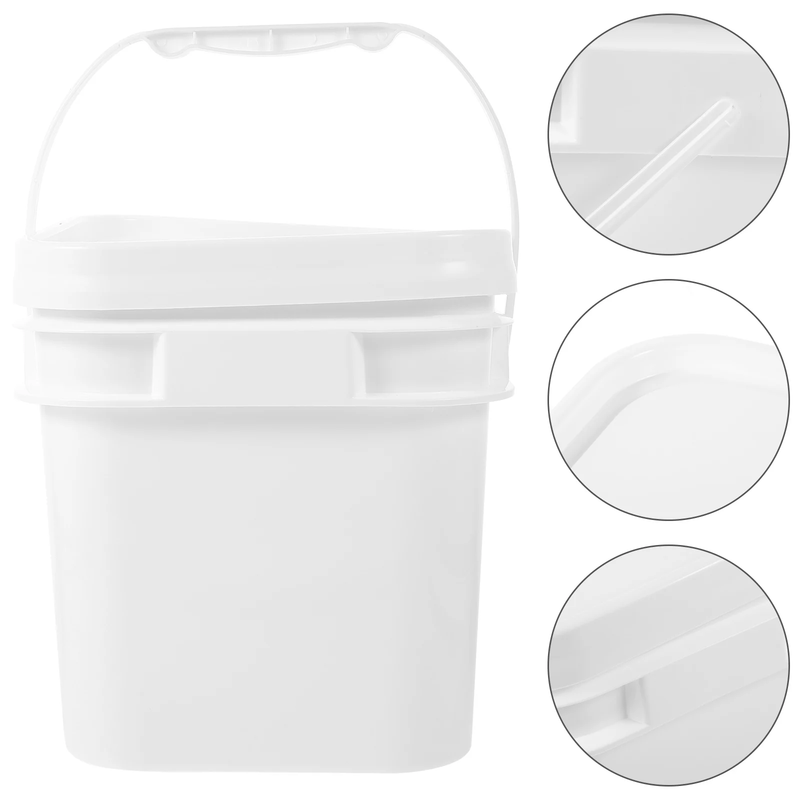 5 Gallon White ABS with Lid 5L Square Handled Wide Mouth Container for Paint Storage PP Material Lightweight
5 Gallon White ABS with Lid 5L Square Handled Wide Mouth Container for Paint Storage PP Material Lightweight