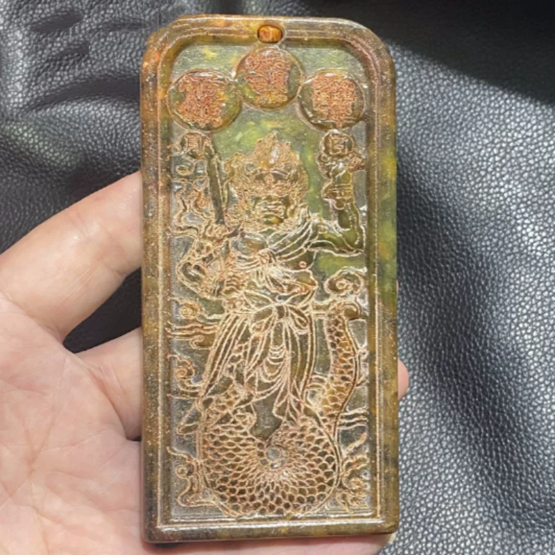 Chinese antique jade carving Xiuyu Buddha statue relief Buddha plaque folk art collection retro handicraft
Chinese antique jade carving Xiuyu Buddha statue relief Buddha plaque folk art collection retro handicraft