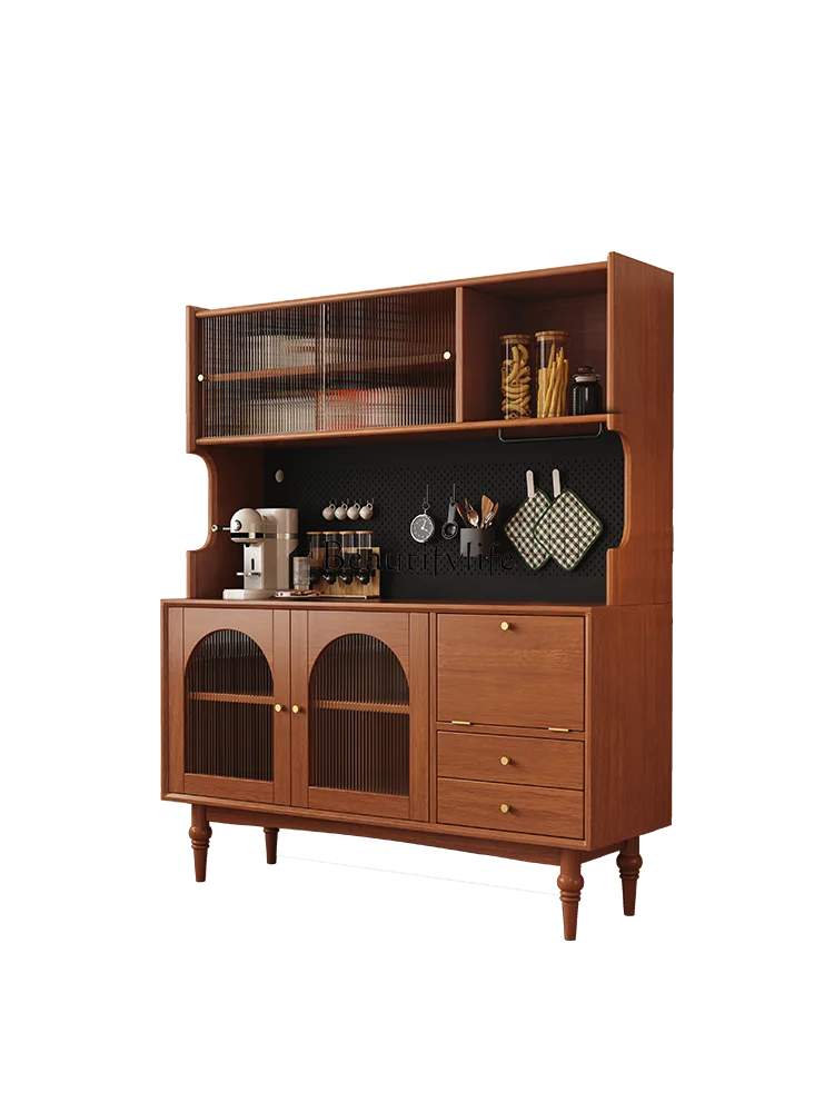 French Retro Solid Wood Sideboard Wall Integrated Home Multi-Functional Tea Cabinet
French Retro Solid Wood Sideboard Wall Integrated Home Multi-Functional Tea Cabinet