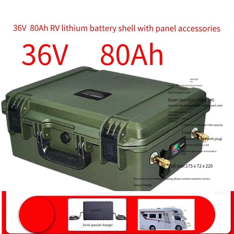 36V LiFePO4 80AH Battery 36v 80ah lifepo4 battery 36v Lithium iron phosphate battery for Motor,Sonar
36V LiFePO4 80AH Battery 36v 80ah lifepo4 battery 36v Lithium iron phosphate battery for Motor,Sonar