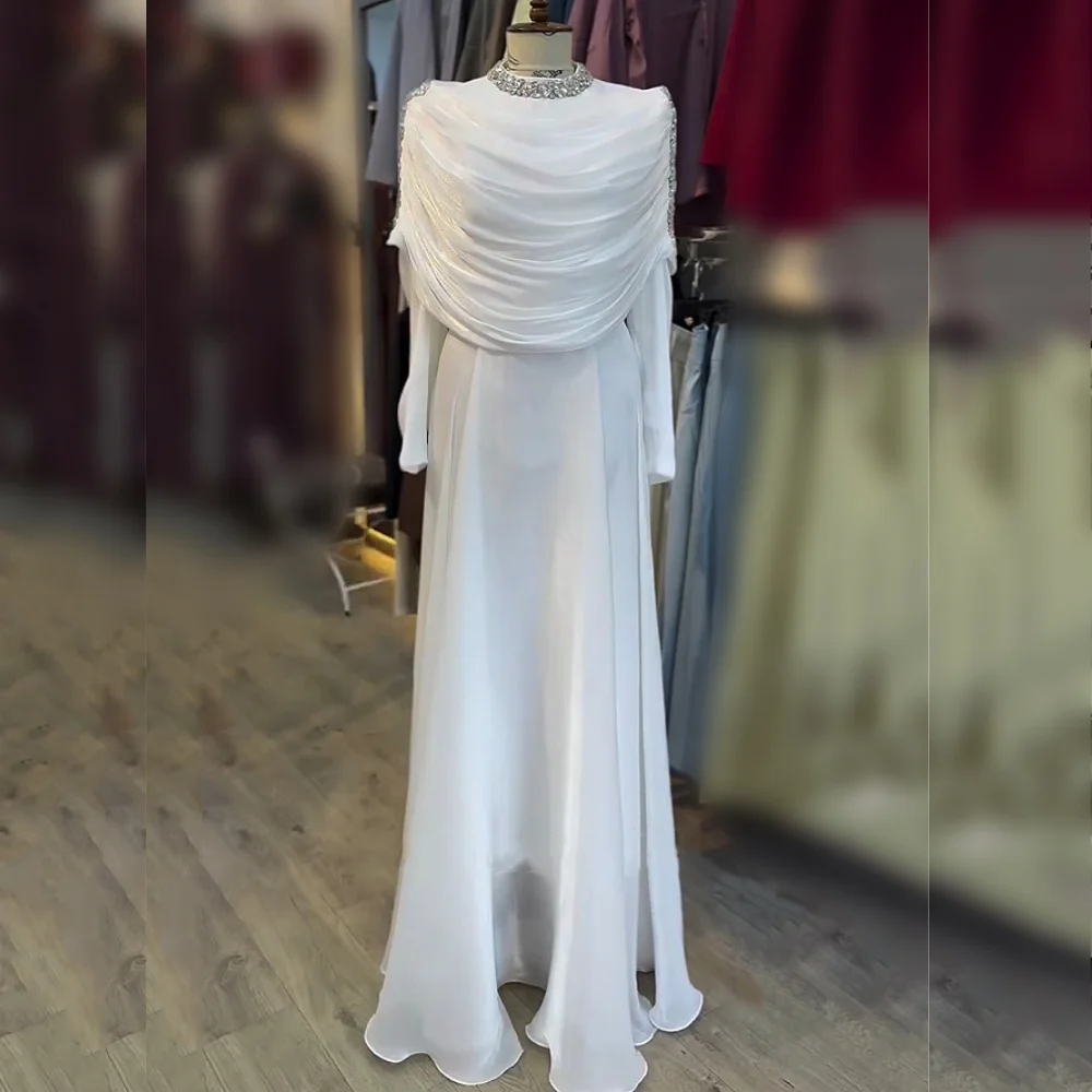 Customized Elegant Party Wedding Rhinestone Charming Pleat Long Dresses High Quality A-line Evening Dress Classic
Customized Elegant Party Wedding Rhinestone Charming Pleat Long Dresses High Quality A-line Evening Dress Classic