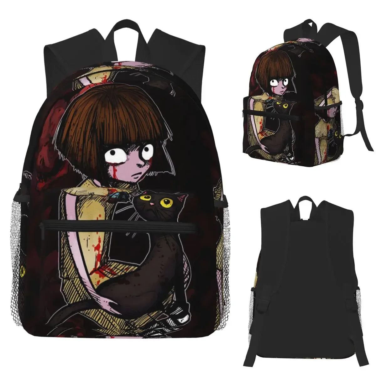 Fran Bow Little Cute Girl Cool Mr Midnight Game Student Backpack School Bag Hiking Daypack for Boys Girls Bookbag Shoulder Bags
Fran Bow Little Cute Girl Cool Mr Midnight Game Student Backpack School Bag Hiking Daypack for Boys Girls Bookbag Shoulder Bags