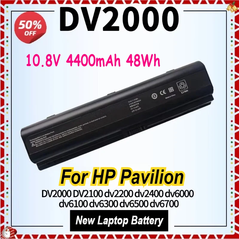 48Wh DV2000 Laptop Battery for HP Pavilion DV2100 DV2200 DV2400 DV3700 DV6000 DV6100 DV6300 DV6500 DV6700 Compaq Presario C700
48Wh DV2000 Laptop Battery for HP Pavilion DV2100 DV2200 DV2400 DV3700 DV6000 DV6100 DV6300 DV6500 DV6700 Compaq Presario C700