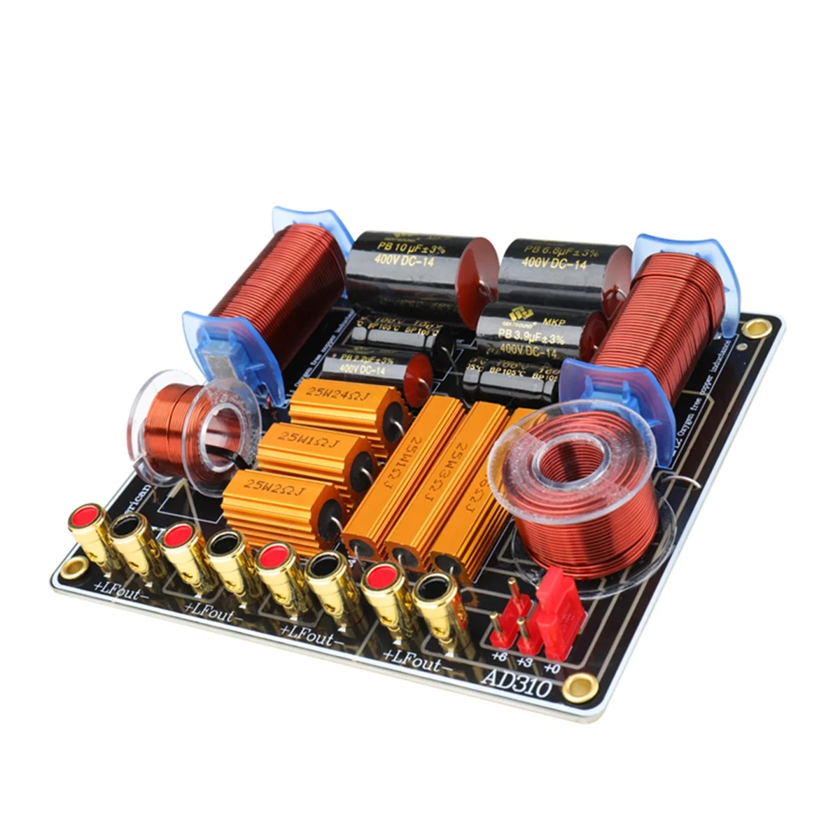 Three-Way 450W Professional Speaker High Power Splitter 750Hz/5000Hz Stage Home Theater 3-Unit Audio Crossover Filter
Three-Way 450W Professional Speaker High Power Splitter 750Hz/5000Hz Stage Home Theater 3-Unit Audio Crossover Filter