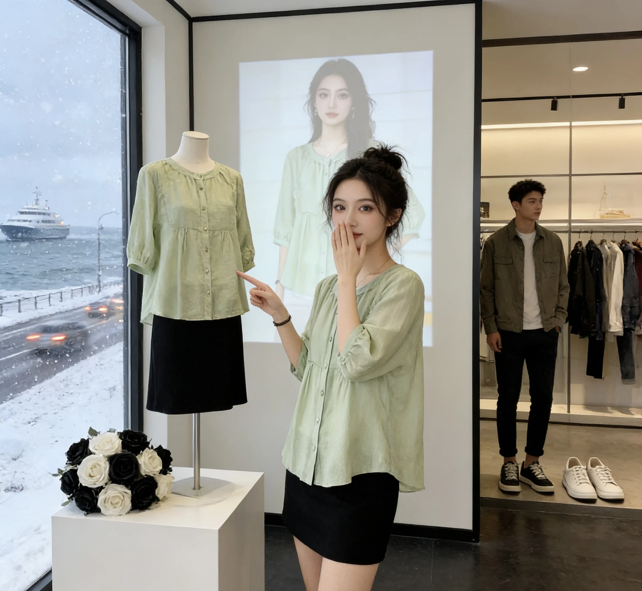 plus Size Women's Shirt Summer New Loose Belly Covering High End Mom Summer Top Breathable Polyester Fiber Seven Sleeve Length
plus Size Women's Shirt Summer New Loose Belly Covering High End Mom Summer Top Breathable Polyester Fiber Seven Sleeve Length