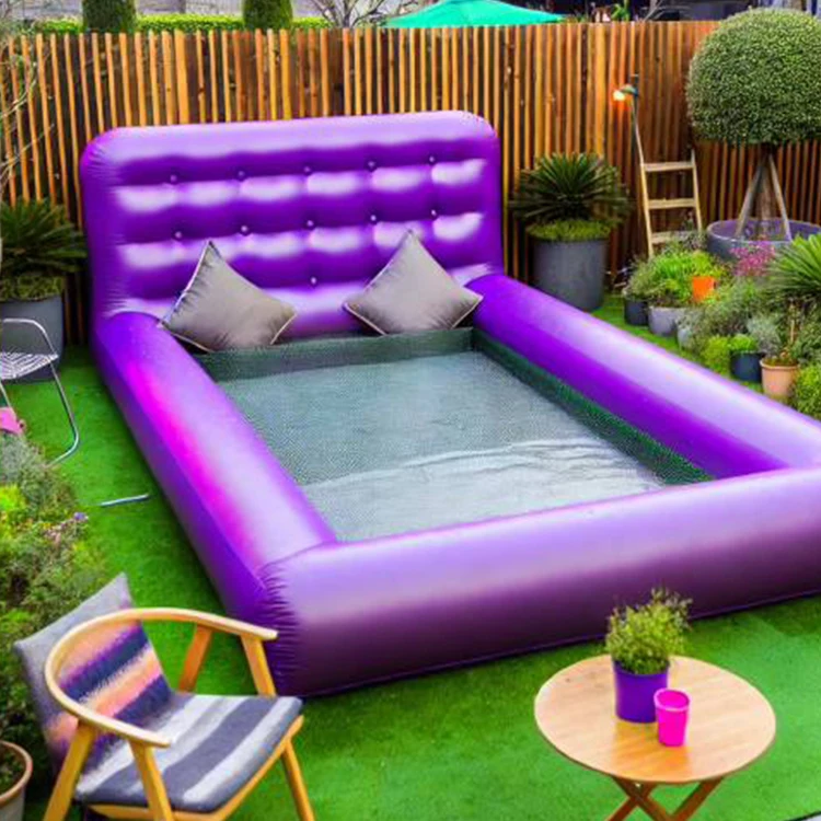 Inflatable Swim Spa Pool Bed with Built-In Cup Holders and Pillow for Outdoor Home or Sea Entertaining
Inflatable Swim Spa Pool Bed with Built-In Cup Holders and Pillow for Outdoor Home or Sea Entertaining