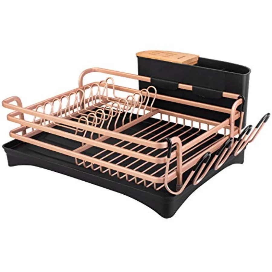 Aluminum Dish Drying Rack Dish Racks for Kitchen Counter Dish Drainer with Removable Cutlery Holder and Cup Holder Unique 360°
Aluminum Dish Drying Rack Dish Racks for Kitchen Counter Dish Drainer with Removable Cutlery Holder and Cup Holder Unique 360°