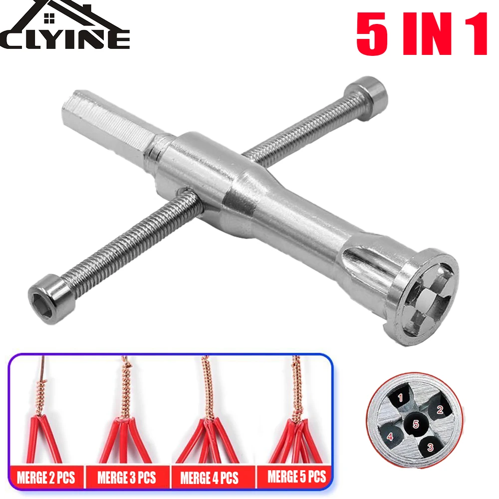 Twisted Wire Tool Automatic Wire Stripper Cable Peeling Twisting Electrician Cable Artifact Connector Twist Wire Cable Hand Tool
Twisted Wire Tool Automatic Wire Stripper Cable Peeling Twisting Electrician Cable Artifact Connector Twist Wire Cable Hand Tool