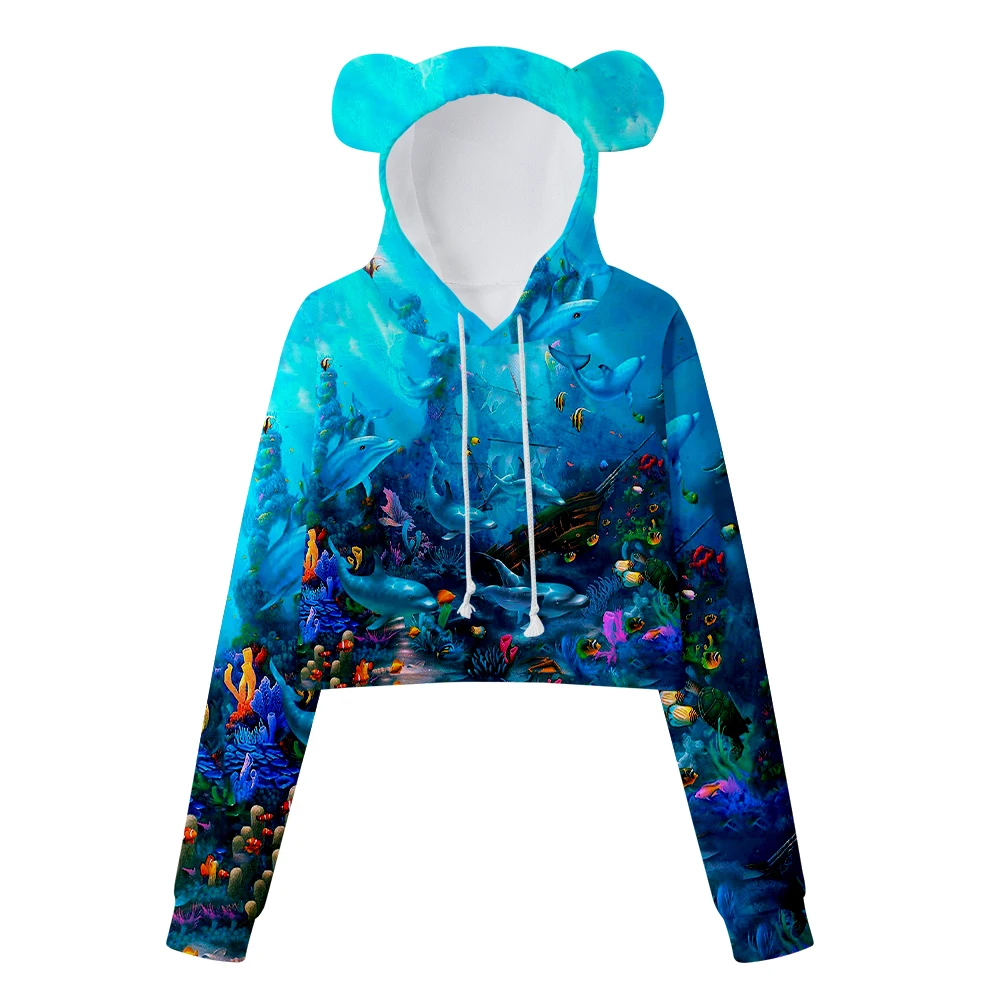 bear ears cropped sweatshirt women's sweater cropped sweatshirt sexy Fashion hoodie sportswear trend Dolphin
bear ears cropped sweatshirt women's sweater cropped sweatshirt sexy Fashion hoodie sportswear trend Dolphin