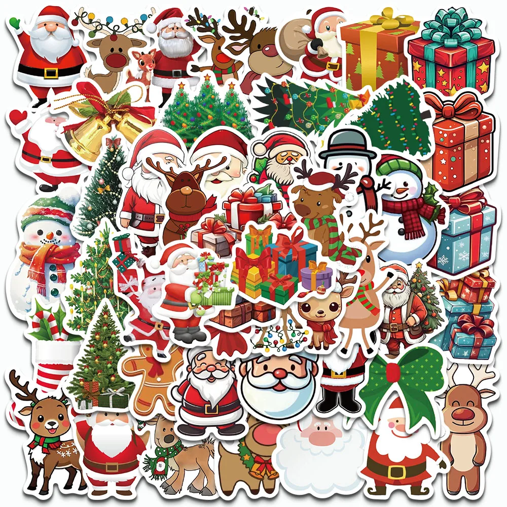 50PCS New Christmas Stickers Kids DIY Graffiti Decals For Luggage Skateboard Laptop Festival Gifts Mobile Phone Toy Stickers
50PCS New Christmas Stickers Kids DIY Graffiti Decals For Luggage Skateboard Laptop Festival Gifts Mobile Phone Toy Stickers