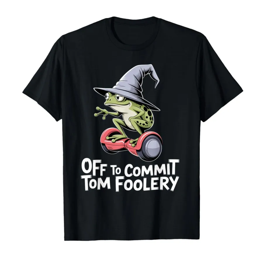 Off to Commit Tomfoolery Funny Frog Vintage Bicycle T-shirt Men Women 100% Cotton T Shirts Short Sleeve Tops 0806-1 
Off to Commit Tomfoolery Funny Frog Vintage Bicycle T-shirt Men Women 100% Cotton T Shirts Short Sleeve Tops 0806-1