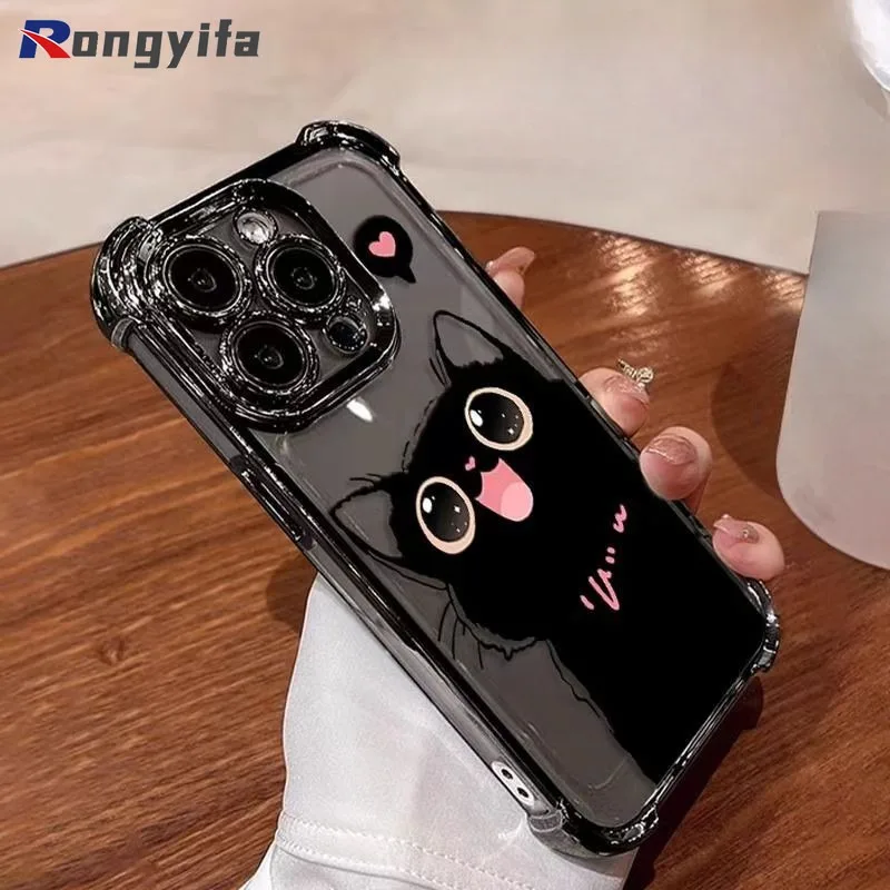 For Vivo V40 Pro Lite X200 Pro Mini Y300 Y200 Pro 5G Y28 Y38 Y18 4G 5G Phone Case Black Cat Cartoon Pattern Clear Soft Cover
For Vivo V40 Pro Lite X200 Pro Mini Y300 Y200 Pro 5G Y28 Y38 Y18 4G 5G Phone Case Black Cat Cartoon Pattern Clear Soft Cover