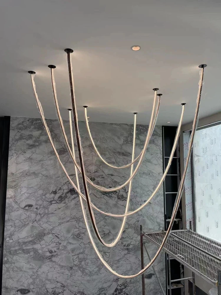 DIY 30-500cm Leather Stripe Dimmable LED Pendant Light Suspension Luminaire Lampen Chandelier Hanging Lamp For Foyer Staircase
DIY 30-500cm Leather Stripe Dimmable LED Pendant Light Suspension Luminaire Lampen Chandelier Hanging Lamp For Foyer Staircase