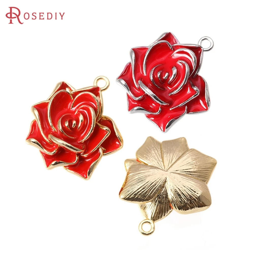2PCS 18K Gold Color Brass with Oil Paintings Flower Charms Pendants High Quality Necklace Earrings Jewelry Making Accessories
2PCS 18K Gold Color Brass with Oil Paintings Flower Charms Pendants High Quality Necklace Earrings Jewelry Making Accessories