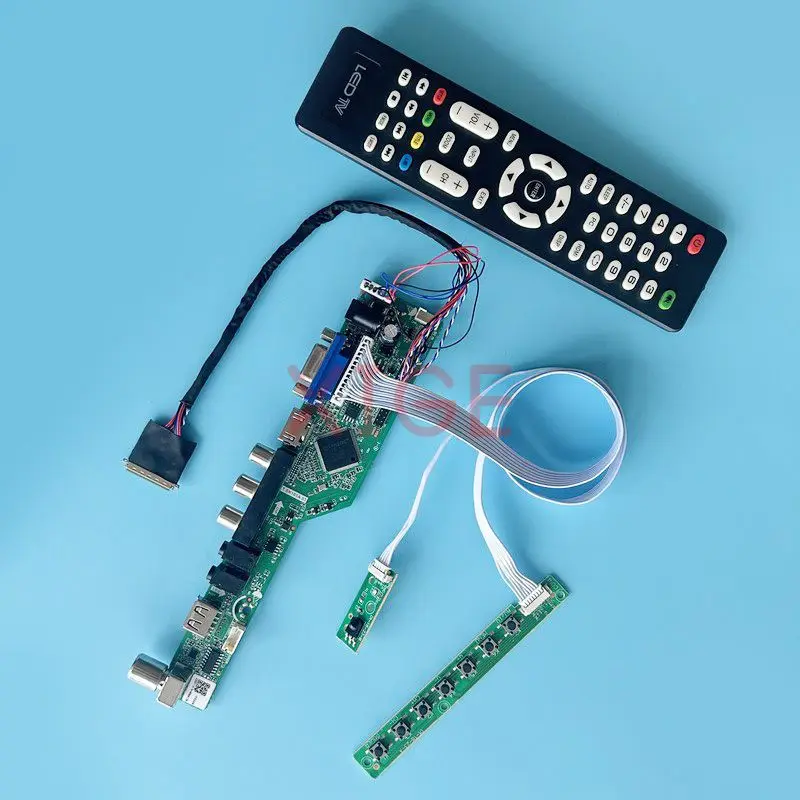 LCD Controller Board Fit B101XTN01 CLAA101WA01A N101BGE USB+AV+HDMI+VGA TV Analog LVDS 40-Pin Laptop Monitor Kit 1366*768 10.1"
LCD Controller Board Fit B101XTN01 CLAA101WA01A N101BGE USB+AV+HDMI+VGA TV Analog LVDS 40-Pin Laptop Monitor Kit 1366*768 10.1"