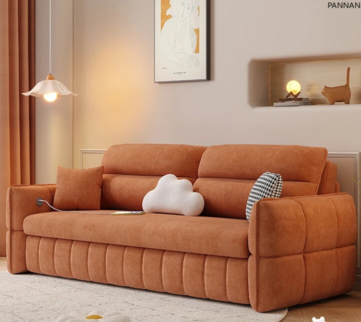 Cream Wind Technology Flannel Foldable Sofa Bed Dual-purpose Small Unit Modern Simple Fabric Sofa
Cream Wind Technology Flannel Foldable Sofa Bed Dual-purpose Small Unit Modern Simple Fabric Sofa