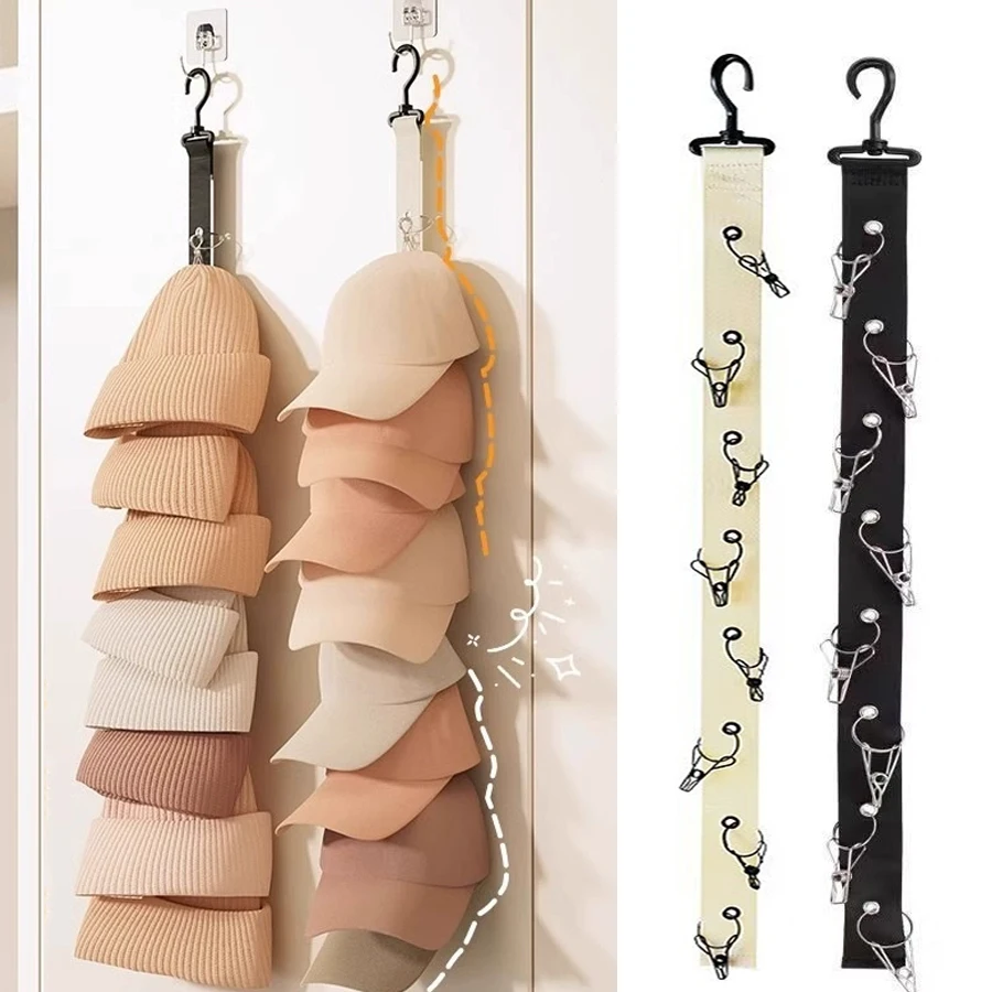 8-Clip Wall Hat Organizer Drying Rack Wardrobe Hanger Baseball Cap Duck Tongue Cap Holder Creative Labubu Hanging Organizer Rack
8-Clip Wall Hat Organizer Drying Rack Wardrobe Hanger Baseball Cap Duck Tongue Cap Holder Creative Labubu Hanging Organizer Rack