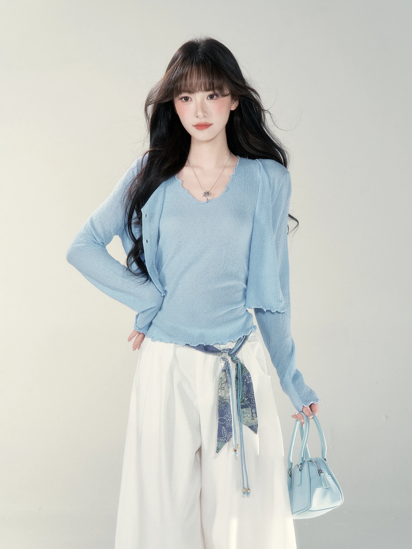 Korean Style Women's Wool Knitted Sweater Spring 2026 Fashion Elegance Personality Long Sleeve Pure Color Open Cardigan
Korean Style Women's Wool Knitted Sweater Spring 2026 Fashion Elegance Personality Long Sleeve Pure Color Open Cardigan