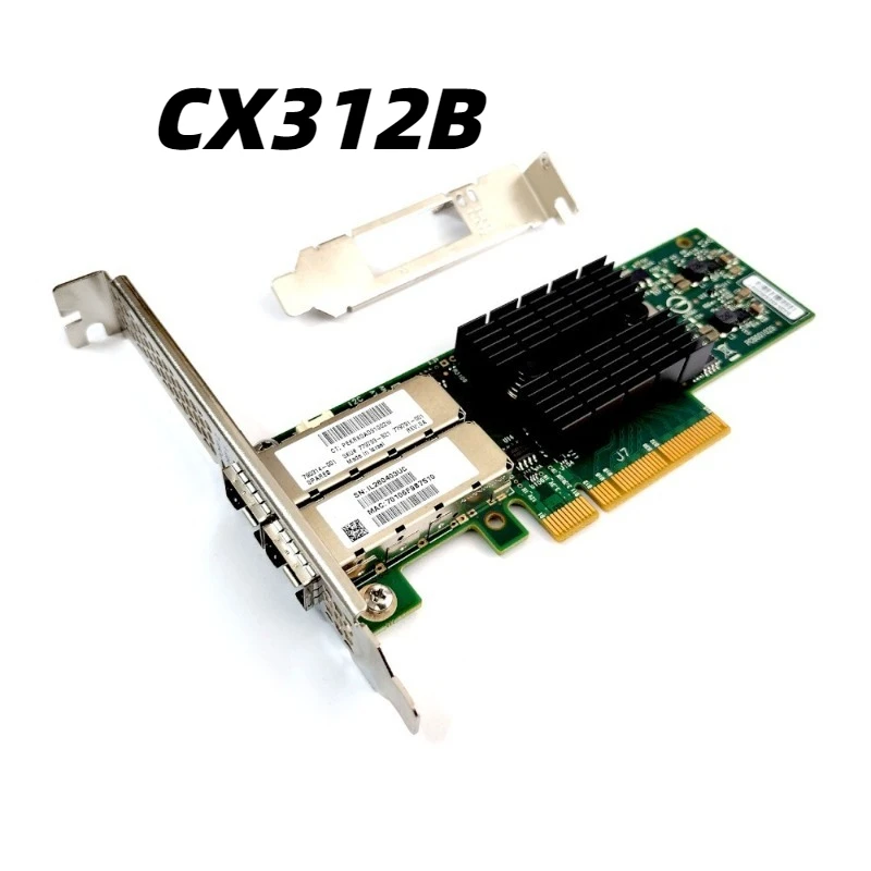 ConnectX-3 Pro CX312b MCX312B 10GBe SFP+ Dual Port PCIe x8 Network Interface Card
ConnectX-3 Pro CX312b MCX312B 10GBe SFP+ Dual Port PCIe x8 Network Interface Card