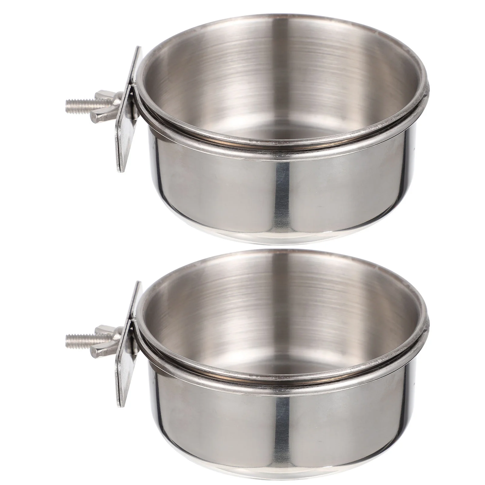 2 Sets Bird Feeder Water Dispenser Parrot Bowl Cups Cage Feeders Silver Food Container
2 Sets Bird Feeder Water Dispenser Parrot Bowl Cups Cage Feeders Silver Food Container