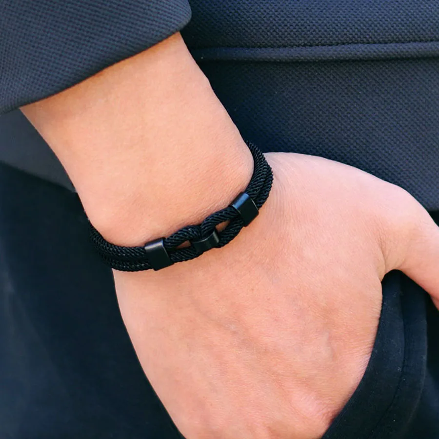 Classic Milan Rope Bracelet Men Apparel Accessories Bilayer Magnetic Buckle Chain Braslet Adventure Cycling Homme Joias Pulseira
Classic Milan Rope Bracelet Men Apparel Accessories Bilayer Magnetic Buckle Chain Braslet Adventure Cycling Homme Joias Pulseira
