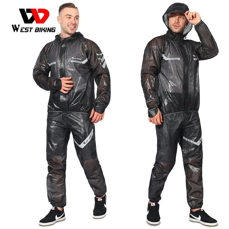 Cycling Raincoat Set Men Women Outdoor Bicycle Waterproof Windproof Reflective Hooded MTB Road Bike Jacket Pants Suit
Cycling Raincoat Set Men Women Outdoor Bicycle Waterproof Windproof Reflective Hooded MTB Road Bike Jacket Pants Suit