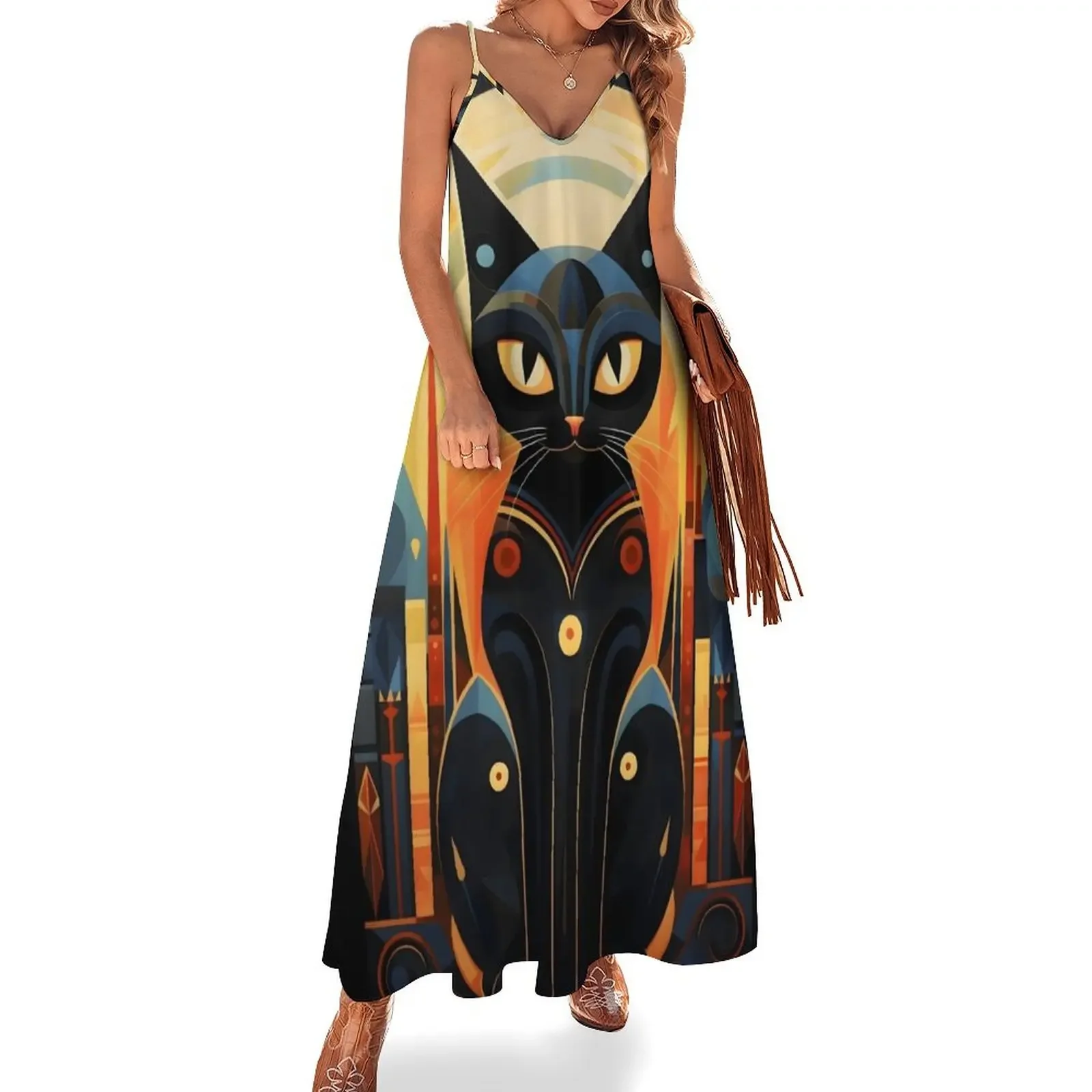 Art Cat #27 Sleeveless Dress Casual dresses purple dress women's dresses luxury
Art Cat #27 Sleeveless Dress Casual dresses purple dress women's dresses luxury