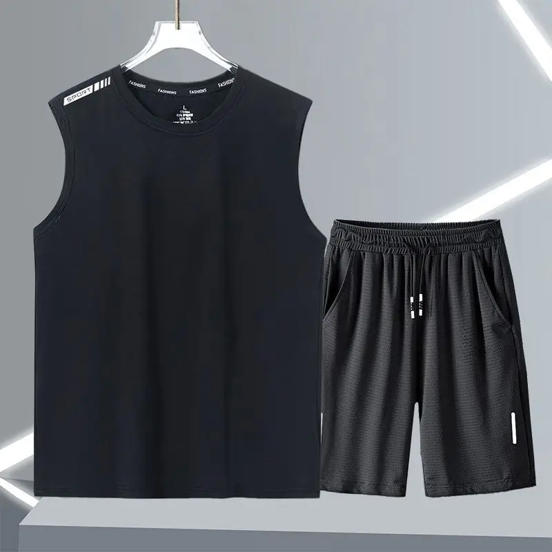 Men's Cooling Tank Top Shorts Set 2 Pack Summer Essentials Loose Fit Breathable Mesh Quick Dry Athletic Wear
Men's Cooling Tank Top Shorts Set 2 Pack Summer Essentials Loose Fit Breathable Mesh Quick Dry Athletic Wear