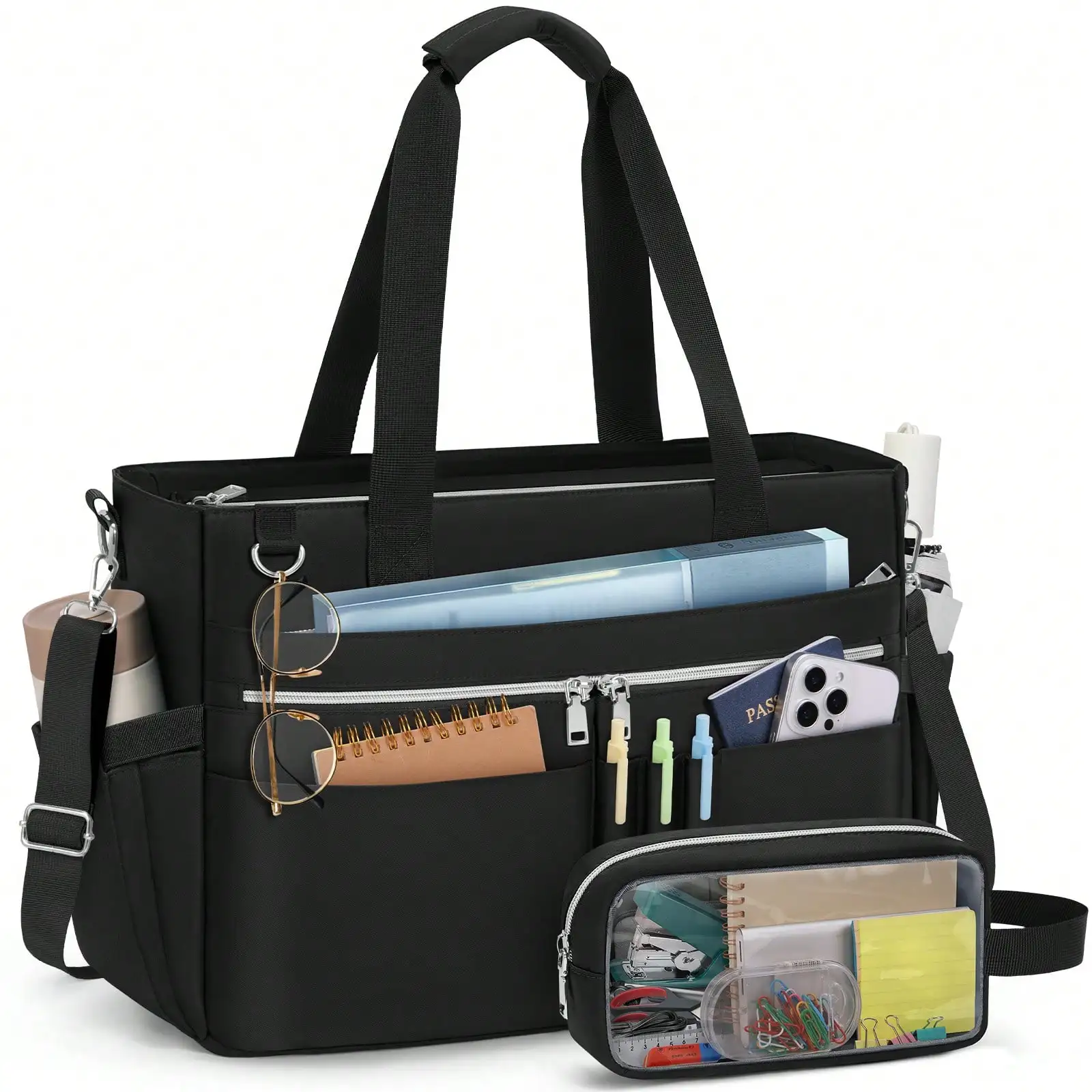 Women's Multi-Functional Laptop Bag With A Cup And Laptop Compartment, Suitable For 13-15 Inch Laptop And Pad, Women's Travel To
Women's Multi-Functional Laptop Bag With A Cup And Laptop Compartment, Suitable For 13-15 Inch Laptop And Pad, Women's Travel To