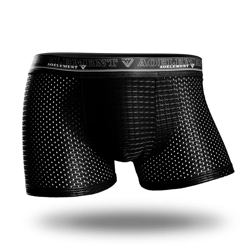 Men's ice silk underwear boxers mesh medium waist large breathable men's summer sexy ice silk underwear
Men's ice silk underwear boxers mesh medium waist large breathable men's summer sexy ice silk underwear