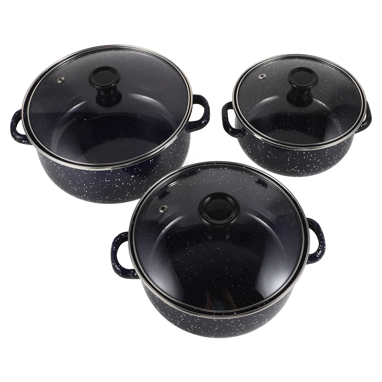 1 set of Home Cooking Pot Enamel Stockpot with Lid Enamel Cooking Pan with Handle
1 set of Home Cooking Pot Enamel Stockpot with Lid Enamel Cooking Pan with Handle