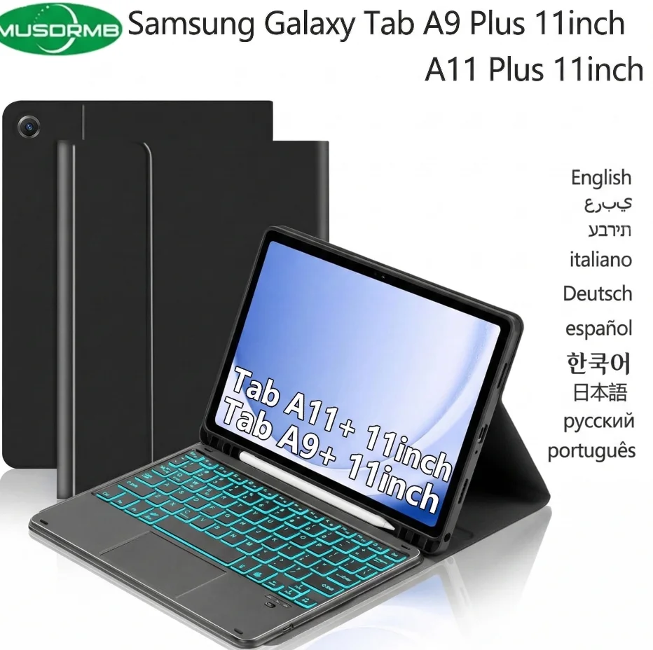 Case with Keyboard Mouse for Samsung Galaxy Tab A11 Plus A11+ 2026 Cover for Tab A9 Plus A9+ Wireless Keyboard Mice Funda Capa
Case with Keyboard Mouse for Samsung Galaxy Tab A11 Plus A11+ 2026 Cover for Tab A9 Plus A9+ Wireless Keyboard Mice Funda Capa