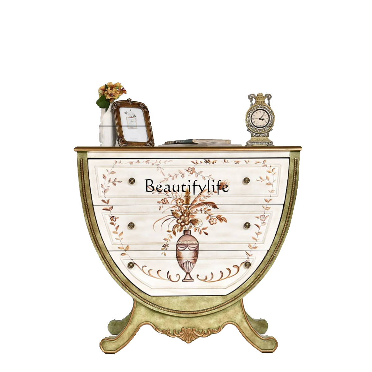 American entrance table European bucket cabinet painted solid wood living room decorative storage cabinet corridor retro
American entrance table European bucket cabinet painted solid wood living room decorative storage cabinet corridor retro