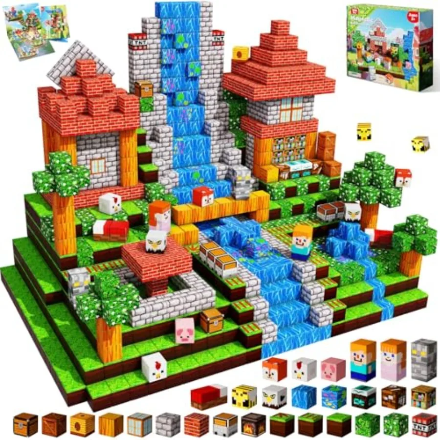200 PCS Magnetic Blocks - Magnetic Building Blocks, Stacking Magnets for,Sensory Toy for STEM Montessori Sensory Toys for 3+ Bo
200 PCS Magnetic Blocks - Magnetic Building Blocks, Stacking Magnets for,Sensory Toy for STEM Montessori Sensory Toys for 3+ Bo