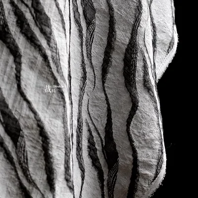 1yard growth 3d layered heavy texture dry fabric modified black gray stripes irregular composite designer fabric for patchwork
1yard growth 3d layered heavy texture dry fabric modified black gray stripes irregular composite designer fabric for patchwork