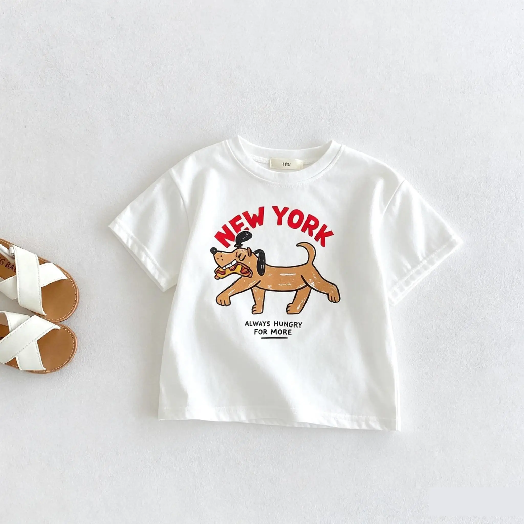 Solid Color Printed T-shirt For Kids Clothing Summer Short-sleeved Tops Fashion Simple Comfort Baby Girl And Boy Tshirts 1-7 Age
Solid Color Printed T-shirt For Kids Clothing Summer Short-sleeved Tops Fashion Simple Comfort Baby Girl And Boy Tshirts 1-7 Age