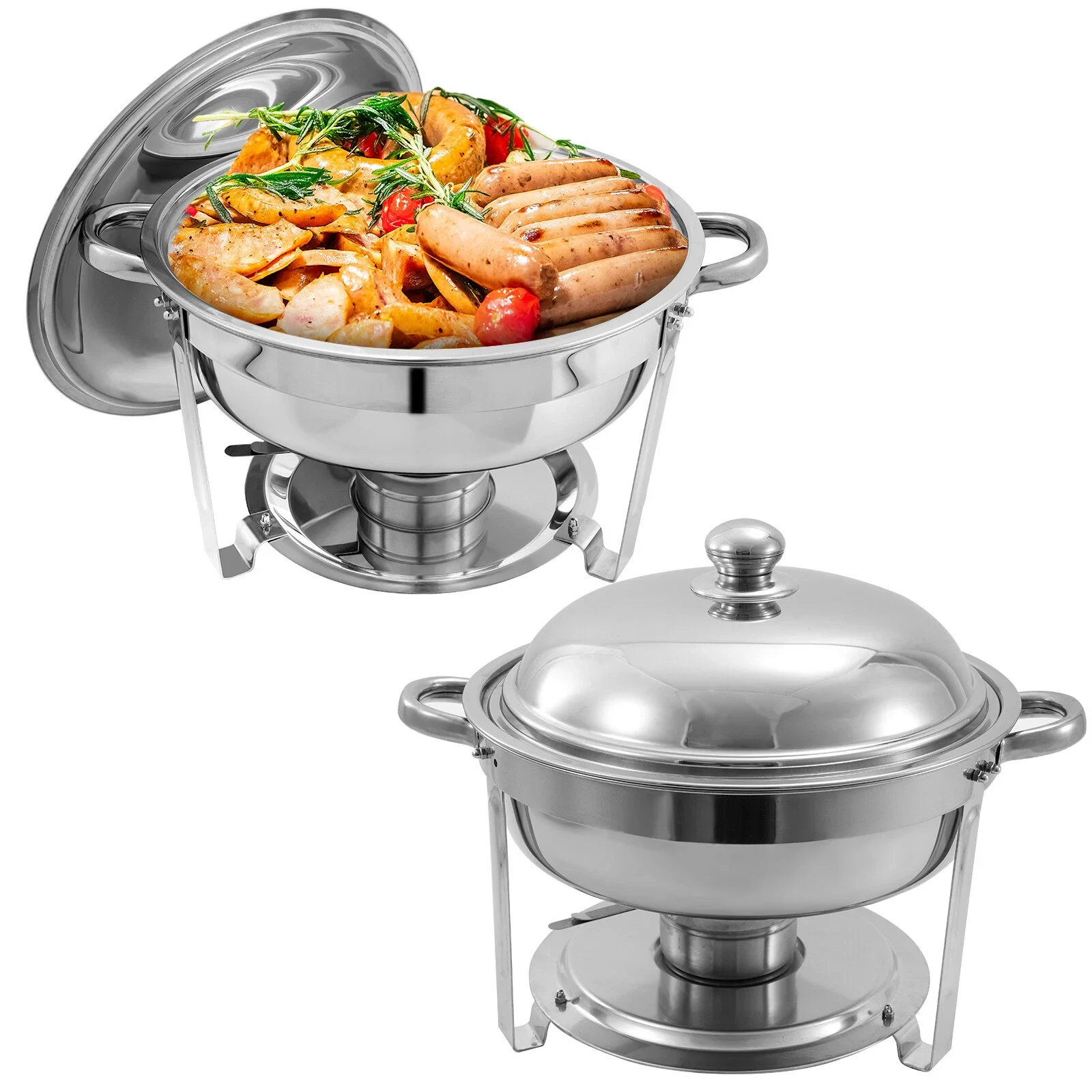 Stainless Steel Silver Fuel Power Buffet Catering Hot Pot Food Warmer 5.5 Liters Capacity
Stainless Steel Silver Fuel Power Buffet Catering Hot Pot Food Warmer 5.5 Liters Capacity