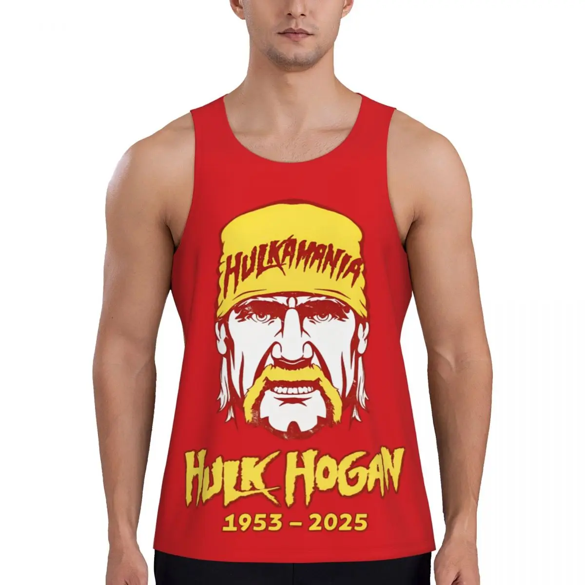 Print Hulkamania In Memory Hulk Hogan Lives Forever Athletic Tank Tops Sleeveles Tops Bodybuilding Fitness Gym Polyester Vest
Print Hulkamania In Memory Hulk Hogan Lives Forever Athletic Tank Tops Sleeveles Tops Bodybuilding Fitness Gym Polyester Vest