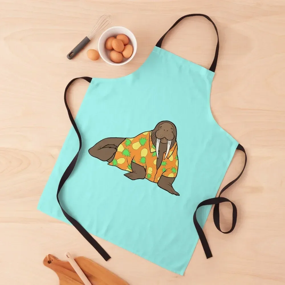 Walrus in Hawaiian shirt - orange Apron Kitchen Women kitchen clothes cook wear manicurist Apron
Walrus in Hawaiian shirt - orange Apron Kitchen Women kitchen clothes cook wear manicurist Apron