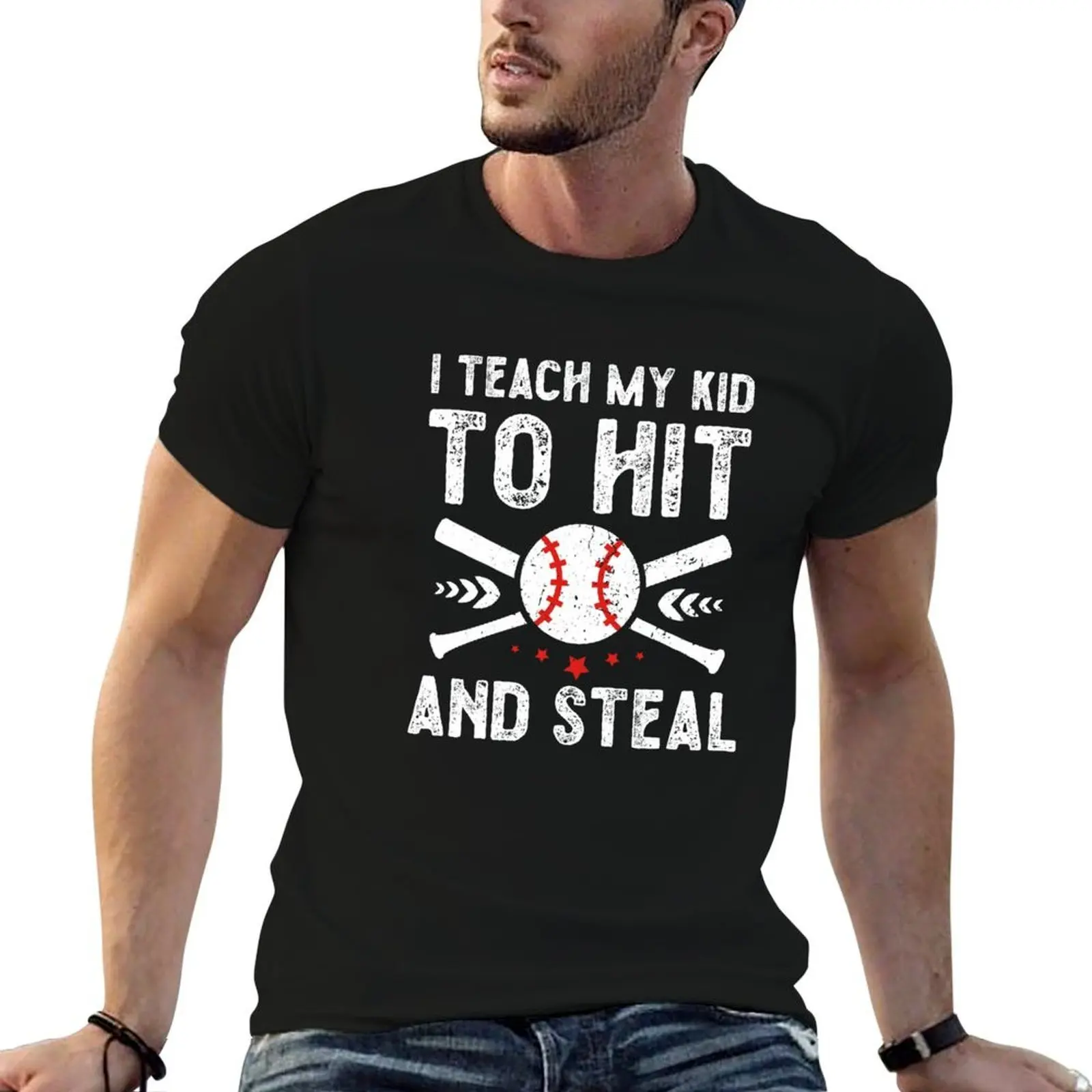 I Teach My Kid To Hit And Steal, Funny Dad T-Shirt men t shirt cotton 100% man t shirts for men T-Shirt
I Teach My Kid To Hit And Steal, Funny Dad T-Shirt men t shirt cotton 100% man t shirts for men T-Shirt