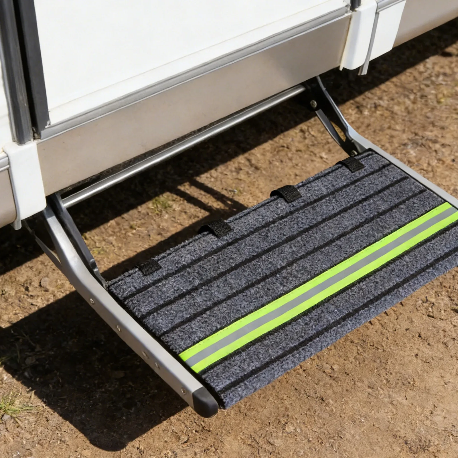 Rv Step Mat Outdoor Stair Tread Reflective Strips Anti Slip Carpet Cover Camper Step Rug Motorhome Entry Weather Resistant
Rv Step Mat Outdoor Stair Tread Reflective Strips Anti Slip Carpet Cover Camper Step Rug Motorhome Entry Weather Resistant