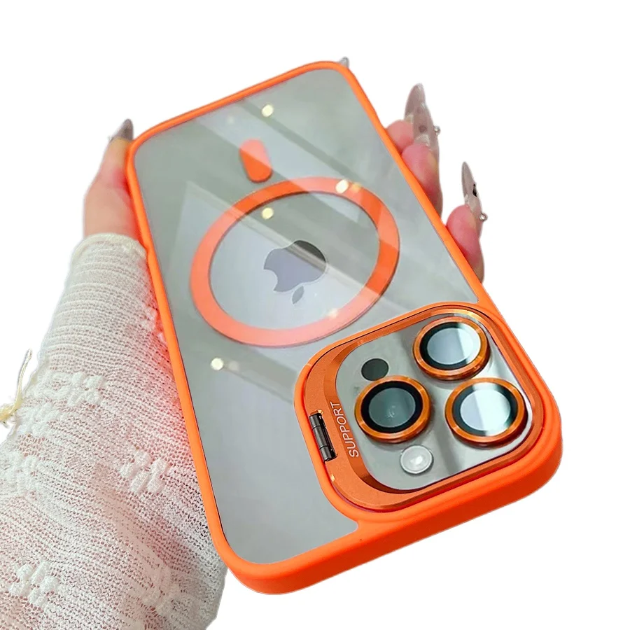 Роскошный магнитный противоударный чехол для телефона для iPhone 16, 14, 13, 12, 11 Pro Max для Magsafe, стеклянная защитная крышка для объектива с подставкой
Роскошный магнитный противоударный чехол для телефона для iPhone 16, 14, 13, 12, 11 Pro Max для Magsafe, стеклянная защитная крышка для объектива с подставкой