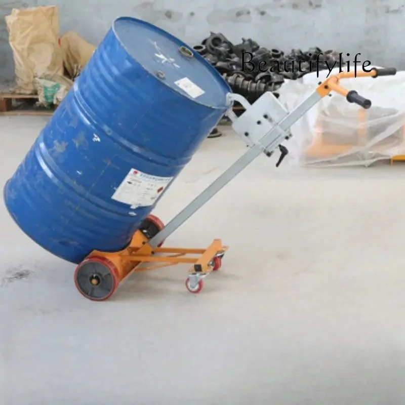 Oil drum truck Manual hydraulic eagle beak trolley Forklift Multifunctional drum Iron drum Small trailer Labor saving artifact 
Oil drum truck Manual hydraulic eagle beak trolley Forklift Multifunctional drum Iron drum Small trailer Labor saving artifact