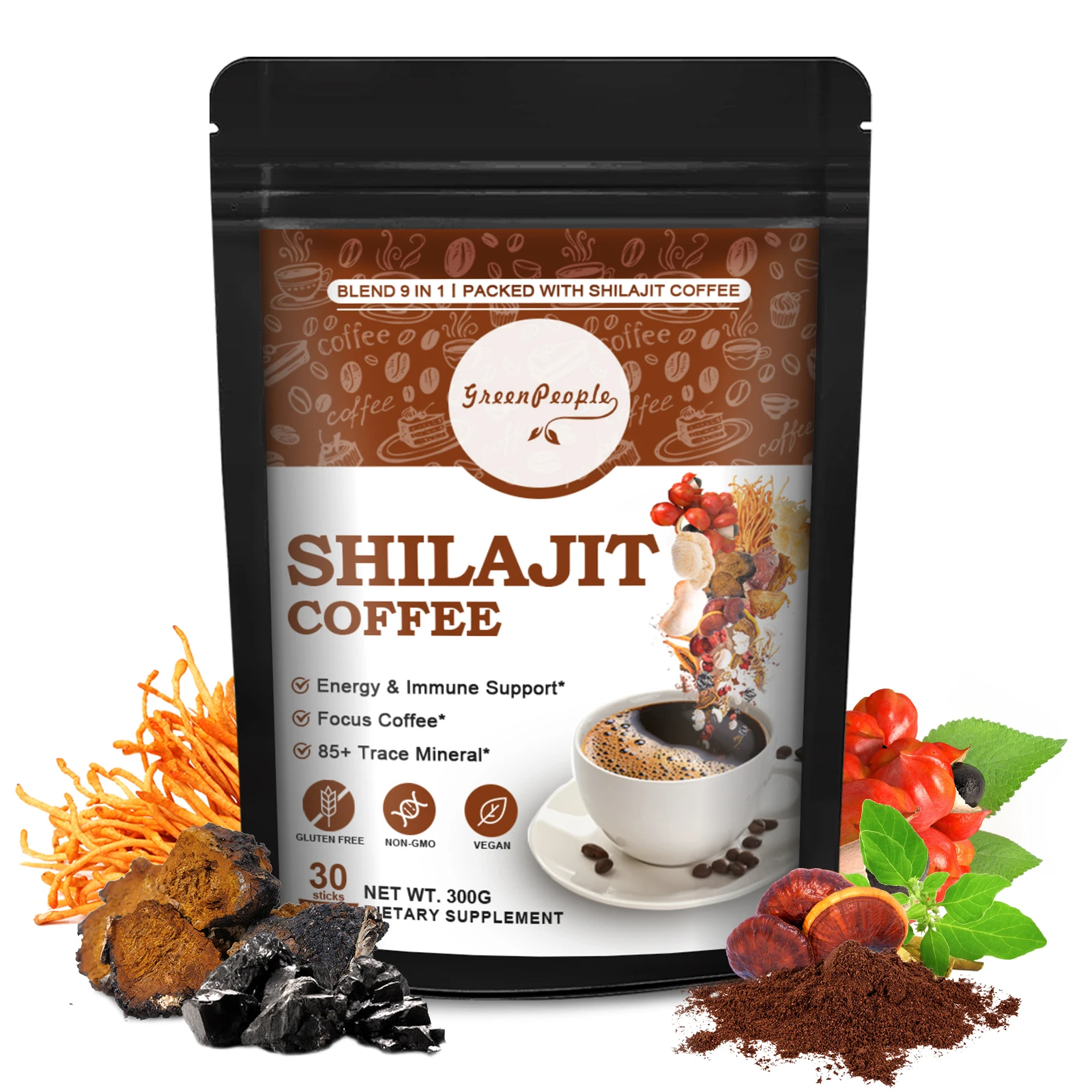 Mushroom Coffee with 6 Adaptogenic Mushrooms, Instant Coffee for Better Energy, Focus, Digestion, Immunity with Lions Mane
Mushroom Coffee with 6 Adaptogenic Mushrooms, Instant Coffee for Better Energy, Focus, Digestion, Immunity with Lions Mane