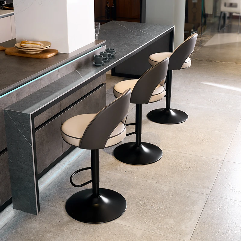 Comfortable Backrest Lift Bar Chairs Commercial Light Luxury Iron Bar Coffee Shop High Chair Modern Leisure Simple Furniture
Comfortable Backrest Lift Bar Chairs Commercial Light Luxury Iron Bar Coffee Shop High Chair Modern Leisure Simple Furniture