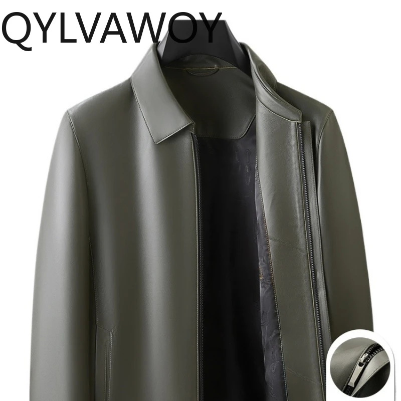QYLVAWOY 2025 Autumn Winter Real Sheepskin Men's Leather Jacket Lapel Business Casual Outerwear кожаная куртка мужская LJ2645
QYLVAWOY 2025 Autumn Winter Real Sheepskin Men's Leather Jacket Lapel Business Casual Outerwear кожаная куртка мужская LJ2645