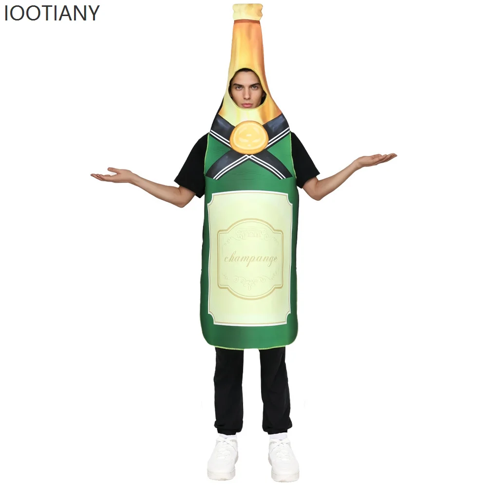 IOOTIANY Fun Unisex Beverage Champagne Bottle Masquerade Costume Green Bottle Wine Halloween Holiday Party Performance Costume
IOOTIANY Fun Unisex Beverage Champagne Bottle Masquerade Costume Green Bottle Wine Halloween Holiday Party Performance Costume